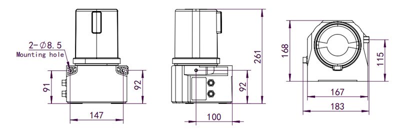 Technical Drawing of GT-Max Single Line Lubrication Pump Technical Drawing of GT-Max Single Line Lubrication Pump