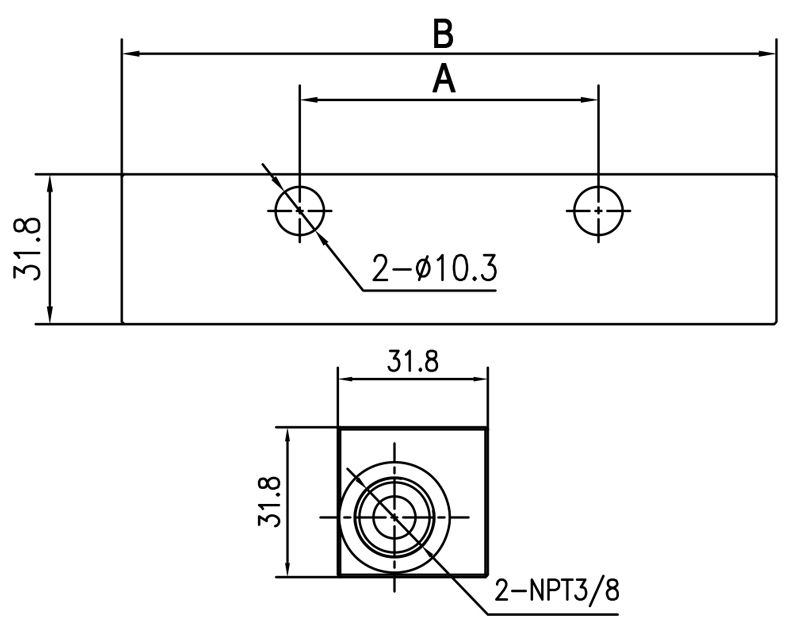 Technical Drawing of VL-1 Metering Valves Technical Drawing of VL-1 Metering Valves